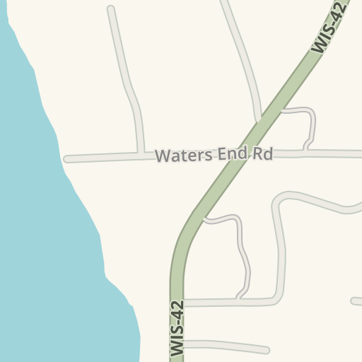 Waze Livemap Driving Directions To Door County Ice Cream Factory